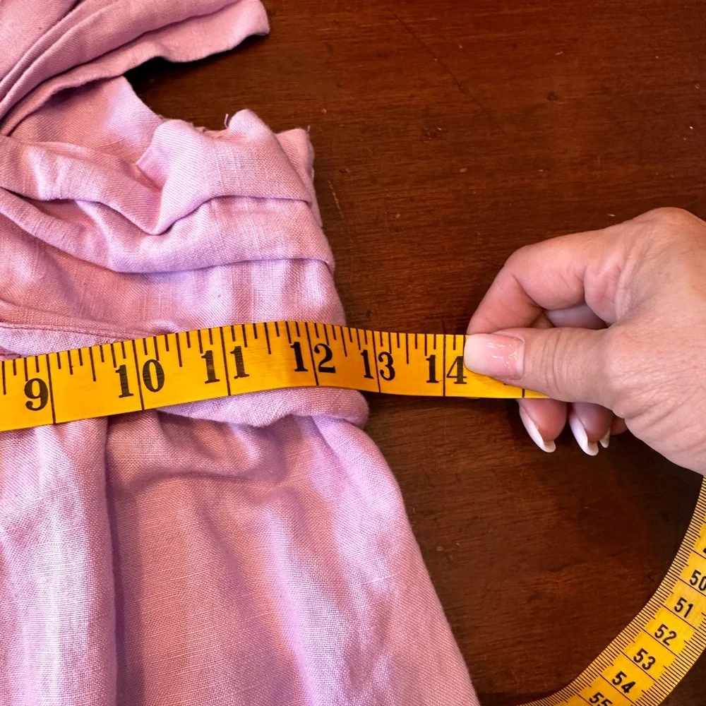 Habitual lavender size girls‎ 12 adjustable straps wide leg linen blend jumpsuit
